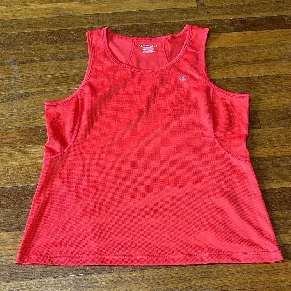 Champion Women's Vibrant Red Workout Tank Top, Large